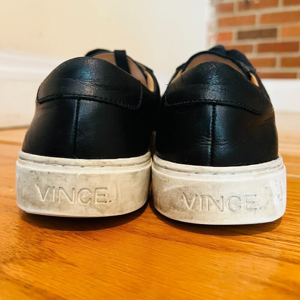 Vince Leonard Leather Platform Sneakers Size 9.5 - Picture 4 of 16
